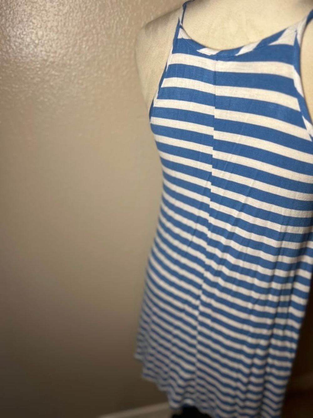 Blue and White Striped Sundress Size Small - Picture 5 of 12